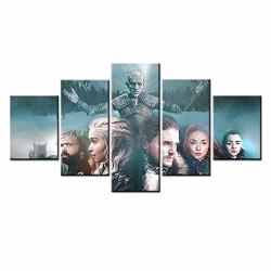 Wall Artwork Home Decoration HD Print 5 Piece Movie Character Poster Game Of Thrones Picture For Living Room Frame Canvas Painting Modular