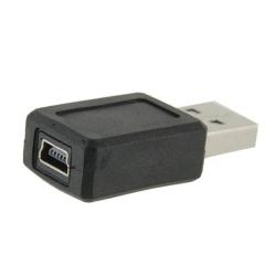 USB A Male To MINI USB Female Adapter converter Black
