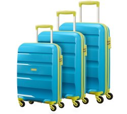 american tourister bon air 3 piece hardside suitcase set