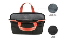 DICALLO Laptop Carry Bag - Black & Orange