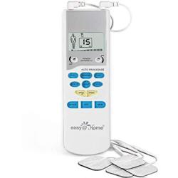 Easy@Home Tens Unit Muscle Stimulator - Electronic Pulse Massager - Fda Approved For Otc Use Handheld Pain Relief Therapy Device Pain Management On The