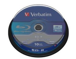Verbatim 43742 Blu-ray Bd-r Sl 25gb - 10 Pack