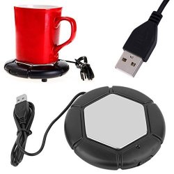 New Portable Desktop USB Coffee Warmer - Tea Cup Mug Candle Wax Warmer Pad Cool Gadget Free Shipping