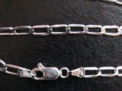 50 Cm Long Solid Sterling Silver Chain.