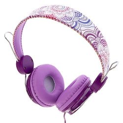 Claire's Girl's Purple Mandala Headphones