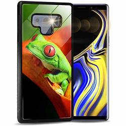 For Samsung Note 9 Galaxy Note 9 Stunning Soft Edge Glass Back Case Phone Cover 0009 Green Frog GL12128
