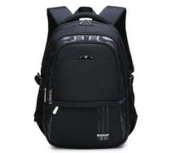 School Bags Orthopedic Waterproof Nylon Backpack - Black