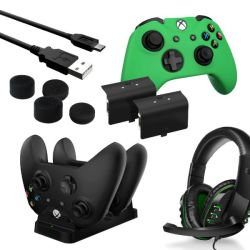 Sparkfox Player Pack 2XBATTERY PACK|1XCHARGE CABLE|1XCHARGING STATION|1XHEADSET|1XSTANDARD Thumb Grip Pack