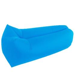 Portable Square-headed Air Inflatable Lazy Sofa 210D - Sky Blue