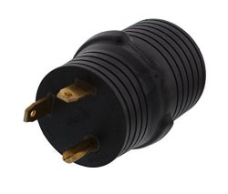 Conntek 15340 RV 30-Amp Plug with Ergo Grip to 15/20 U.S Female Connector Light End Adapter 