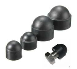 Nut Cap Cover Plastic Hex Nut Cover Plastic Dome Nut Protection Cap. 205PCS Set