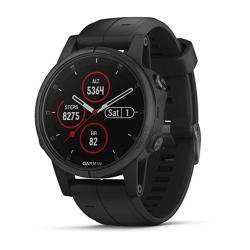 Fenix Garmin 5 Plus Premium Multisport Gps Smartwatch Features Color Topo Maps Heart Rate Monitoring Music And Garmin Pay Black With Black Band