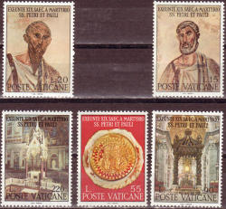 Vatican 1967 448-52 Complete Unmounted Mint Set