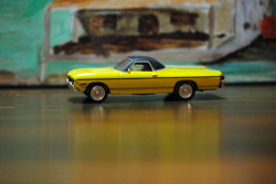 Model Power 1:87 Diecast Model Chevrolet El Camino Pickup - 1968 Model - Yellow - New - Boxed