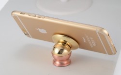New Steel Magnetic 360 Degree Mobile Phone Holder In Blue.pimk.gold.silver