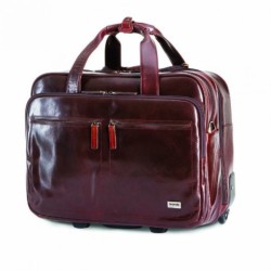 Brando Leather Laptop Trolley Bag