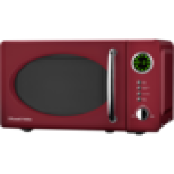 Russell Hobbs Red Retro Electronic Microwave 20L