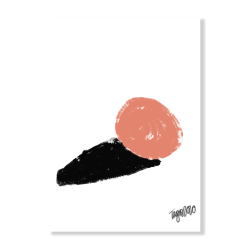 Peach Art Print - A3