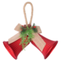 Christmas Accessory Handing Bell 21CM Colour May Vary