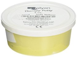 Sammons Preston Therapy Putty For Physical Therapeutic Hand Exercises Flexible Putty For Finger And Hand Recovery And Rehabilitation Strength Training Occupational Therapy 4 Ounce Soft Yellow