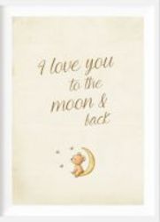 Simply Child I Love You To The Moon And Back Print