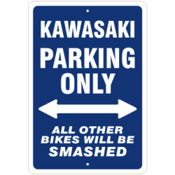 Kawasaki Parking Sign