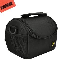 Big Mike's Deluxe Soft Small Camcorder Case For Canon Vixia HFM50 HFM52 HFM500 HFR32 HFR30 HFR300 HFR40 HFR42 HFR400 HFR50 HFR52 HFR500 Camcorder + Mo
