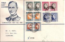 South Africa 1937 Kgvi Coronation First Day Cover