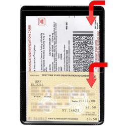 Storesmart - Black-back Auto Insurance & Id Card Holders - 25 Pack - RFS20-BK25