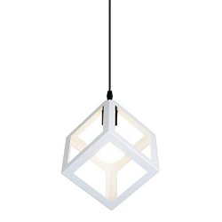 Ting-w Set Of Moden Colorful Metal Triangle Pendant Light Chandelier Ceiling Lamp Dining Light White