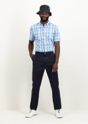 Tapered Cotton Chinos With Stretch