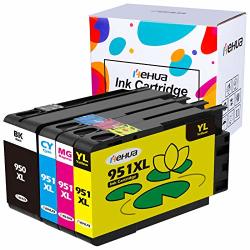 Hehua 950XL 951XL Remanufactured Ink Cartridge For Hp 950XL 951XL 950 XL 951 XL Officejet Pro 8600 8610 8620 8630 8625 8100 8615 8640 8660 251DW 276DW 4 Packs