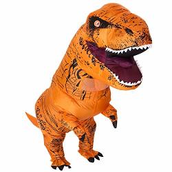 T-rex Adult Dinosaur Costume Inflatable Dinosaur Suit Halloween Christmas Theme Party Dress