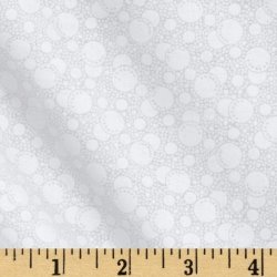 Tone On Tone Dots White white Fabric By The Yard