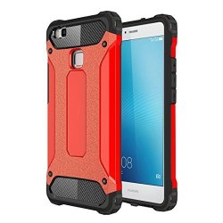 Jdon-case For Huawei P9 Lite Huawei P9 Lite Tough Armor Tpu + PC Combination Case Color : Red