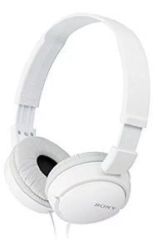 Sony MDR-ZX110 WCE Foldable Headphones - White