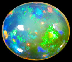 3.40ct Opal G.i.s.a.certified Multi-colour Fire Play Of Colour