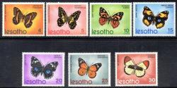 Lesotho - 1973 Butterflies Set Mnh Sg 239-245