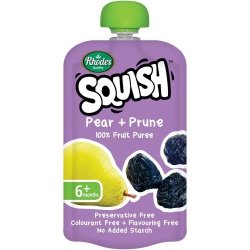 Rhodes Squish 100% Fruit Puree Pear 110ML