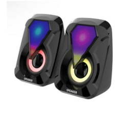 Rgb Backlight MINI Speaker Home Theater Subwoofer Computer Accessories PC Sound Box USB Wired Speakers