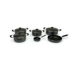 Non-stick Casserole Pots And Fry Pans Combo 10 Piece Set A