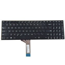 Eathtek Replacement Keyboard Without Frame For Asus X551M X551MA X551MAV X551A X551C X551CA F551C F551M X551MA-RCLN03 X 551M-RCLN06 AEXJCU01110 0KNB0-610EUS00 MP-13K93US-9202 Series Black Us
