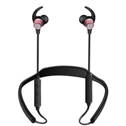 Mchoice Bluetooth Headphones Wireless Sports Earphones Neckband Headset With MIC For Iphone Rose Gold