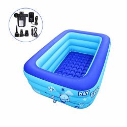 Ibigboy Inflatable Hot Tub Bathtub Swimming Pool Portable Travel Pools With Electric Air Pump 120CM