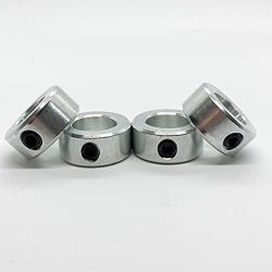 Aobbmok 5/8 Bore Solid Steel Style Zinc Plated Set Screw Shaft Collars for Lawn Tractor,Garage Doors 