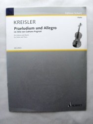 Praeludium Und Allegro For Violin And Piano Fritz Kreisler