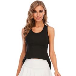 Women's Slit I-shaped Cotton Running-tennis-fitness-yoga-sports Vest