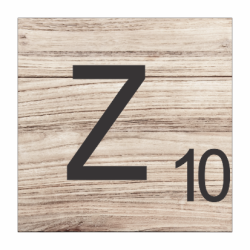 Tear Resistant Scrabble Letter Z