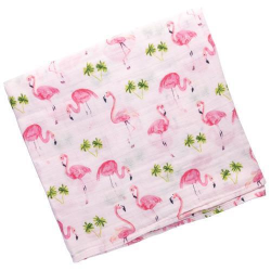 Stephen Joseph Muslin Blankets Individual Flamingo