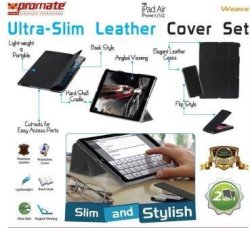 Promate Weave Ultra-slim Leather Cover Set For Ipad Air & Iphone 5 5S Retail Box 1 Year Warranty